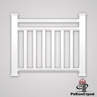 Декоративные заборы Holzdorf, вариант сборки №3, цвет белый в Волгограде